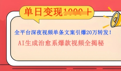全平台深夜文案新风口:DeepSeek生成百万播放量金句,治愈系内容涨粉速度快4倍-十年资源网